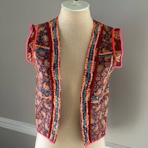 NWT Beaded Boho Vest